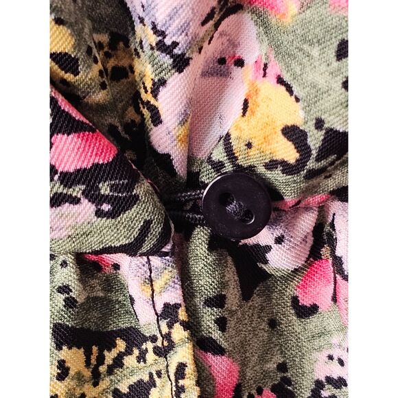 Zara Basic Midi Floral 3/4 Sleeve Wrap Dress Large - Picture 7 of 14